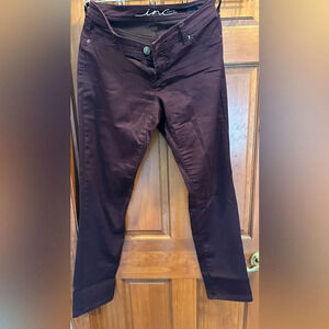 Inc International Concepts maroon skinny leg curvy fit size 6